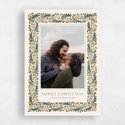 Yellow Holiday Card - Cassie