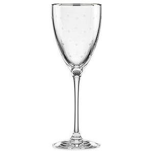kate spade new york Larabee Dot Platinum 7-1/2 oz. Wine Glass
