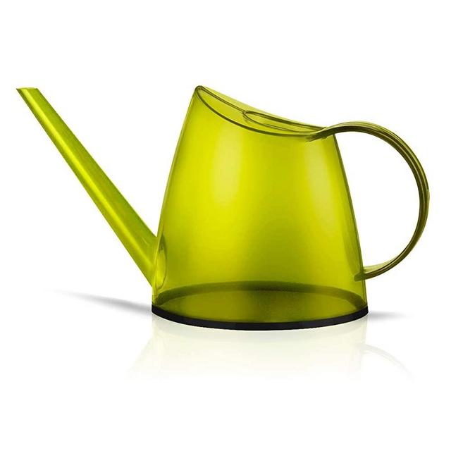 WhaleLife Indoor Watering Can for House Bonsai Plants Garden Flower Long Spout 40oz 1.4L 1/3 Gallon Small Modern (Lemon Green)