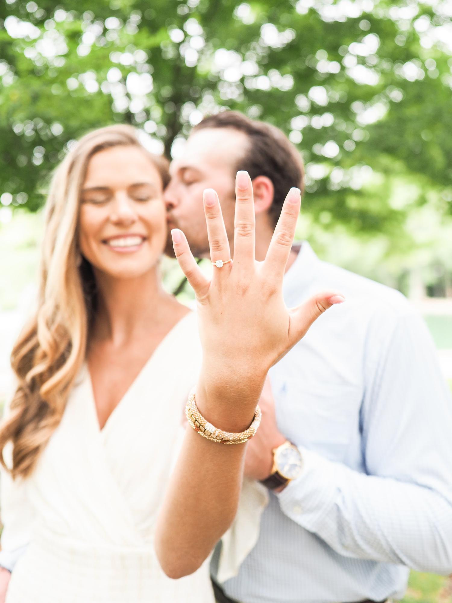 Hannah took these pictures of us at Freedom Park in Charlotte, NC after we got engaged! @maryhannahphotos