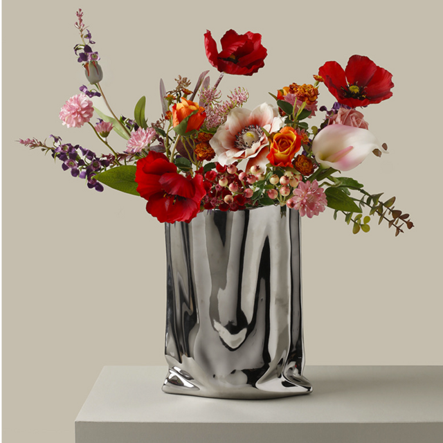 Electroplated Ceramic Vase