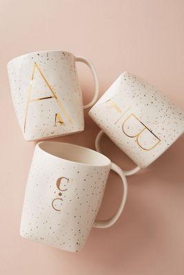 Monogram Mug, M C E A C H I N Set of 8