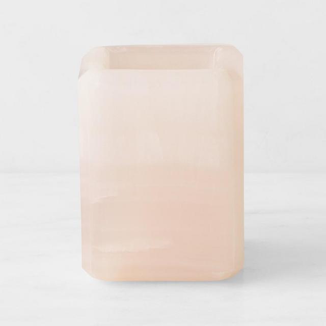AERIN Pink Onyx Bath Accessories, Toothbrush Holder