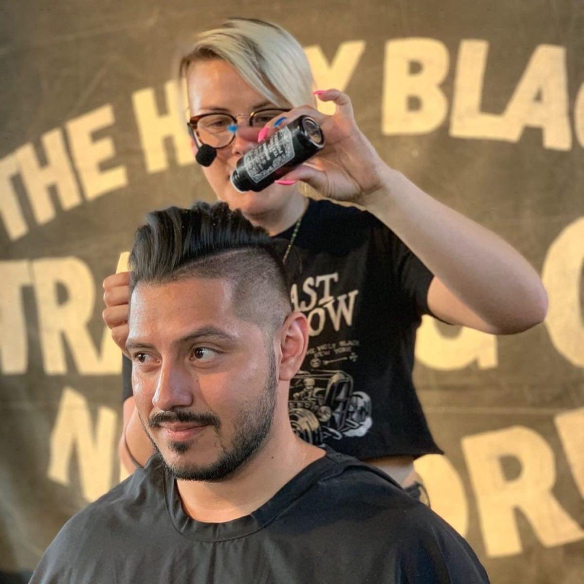 Joe has been Alyssa's #1 fan since the beginning of her career. Free haircuts for life now!