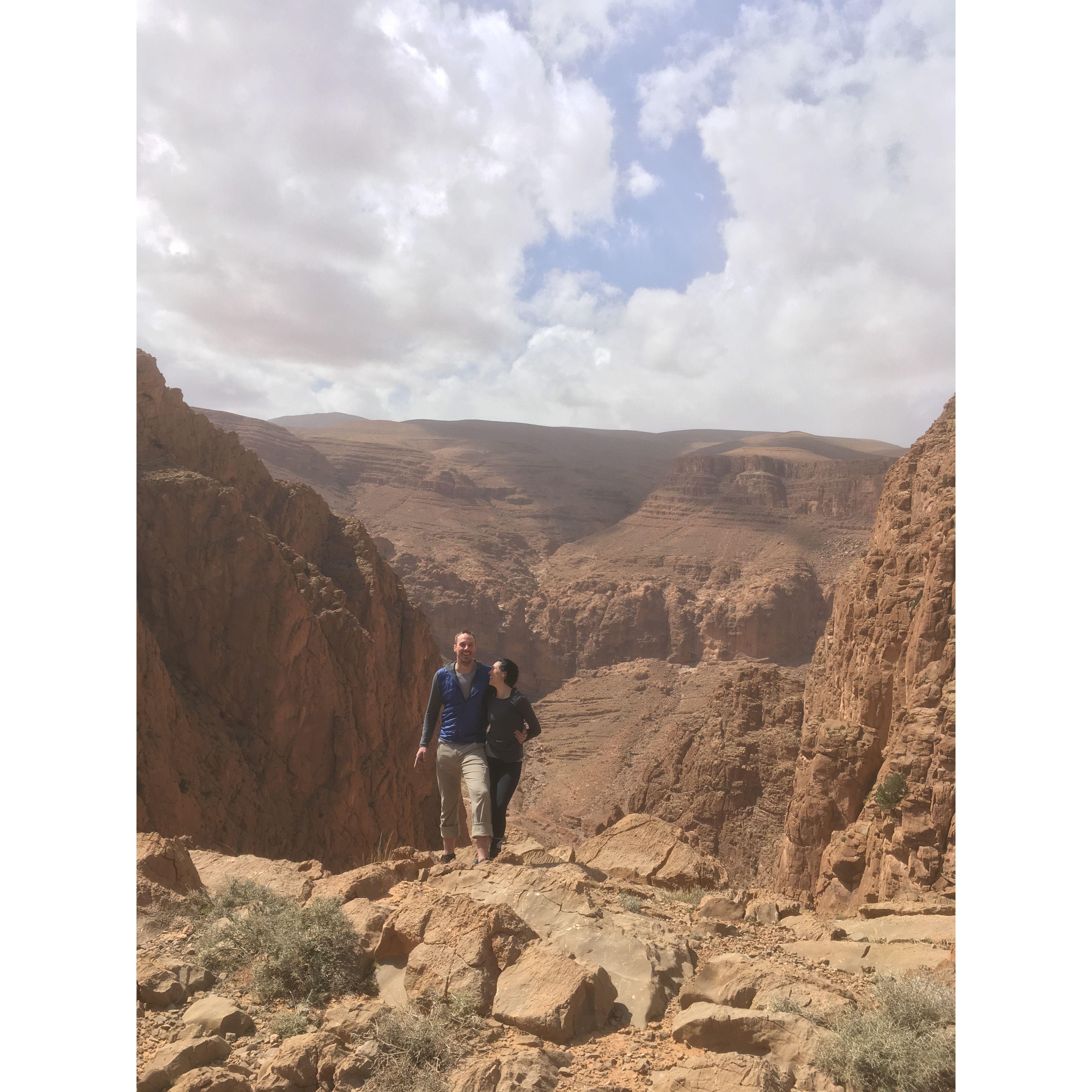 Top of "La Classique" in Todra Gorge, Morocco