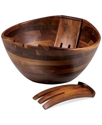 Heritage Collection by Fabio Viviani Acacia Wood 3-Piece Salad Set