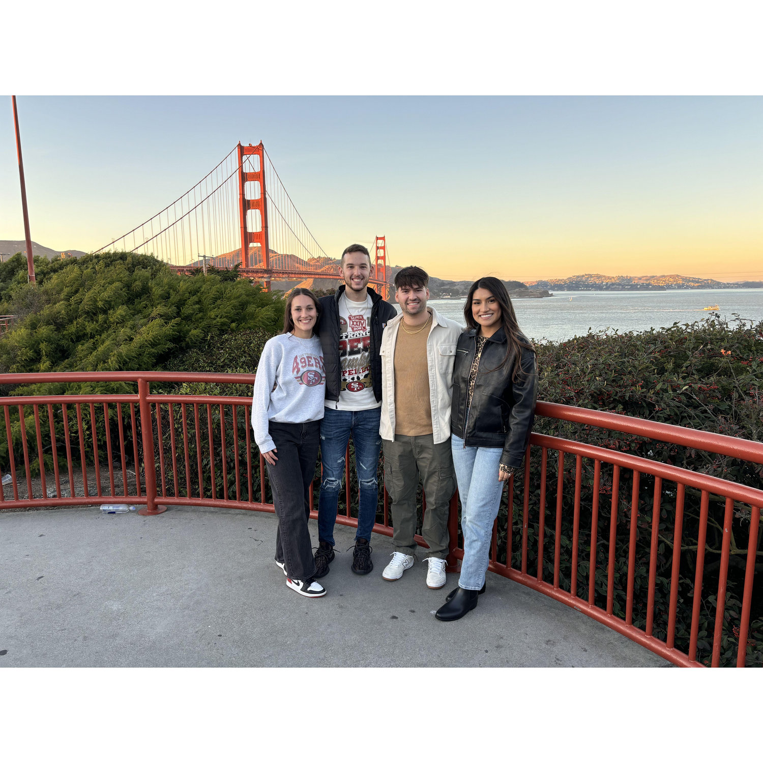 We love traveling with our friends to go see the 49ers play.....even if it's across the country for a weekend :)