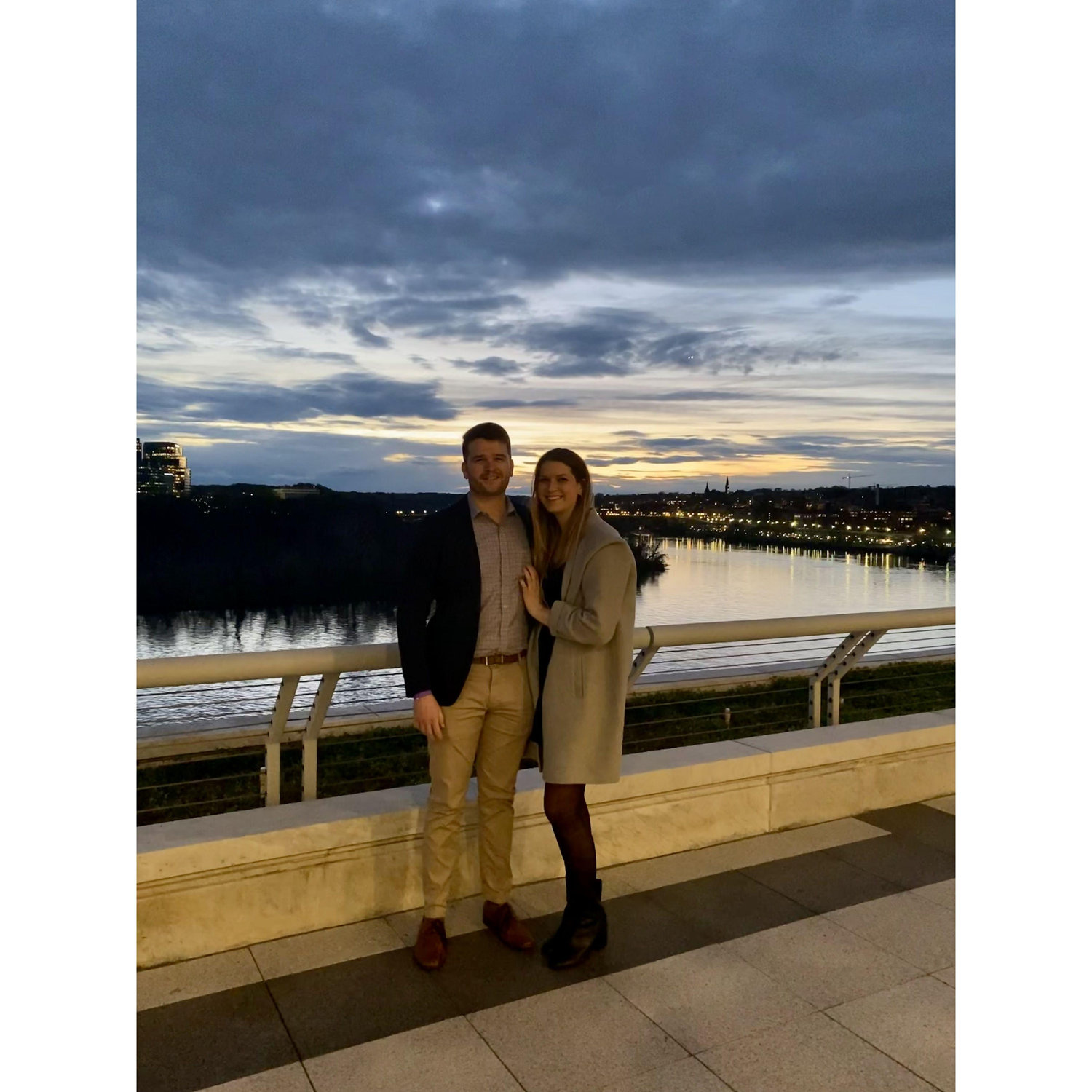 Date night at Kennedy Center, where we’d be taking engagement photos 2 years later!