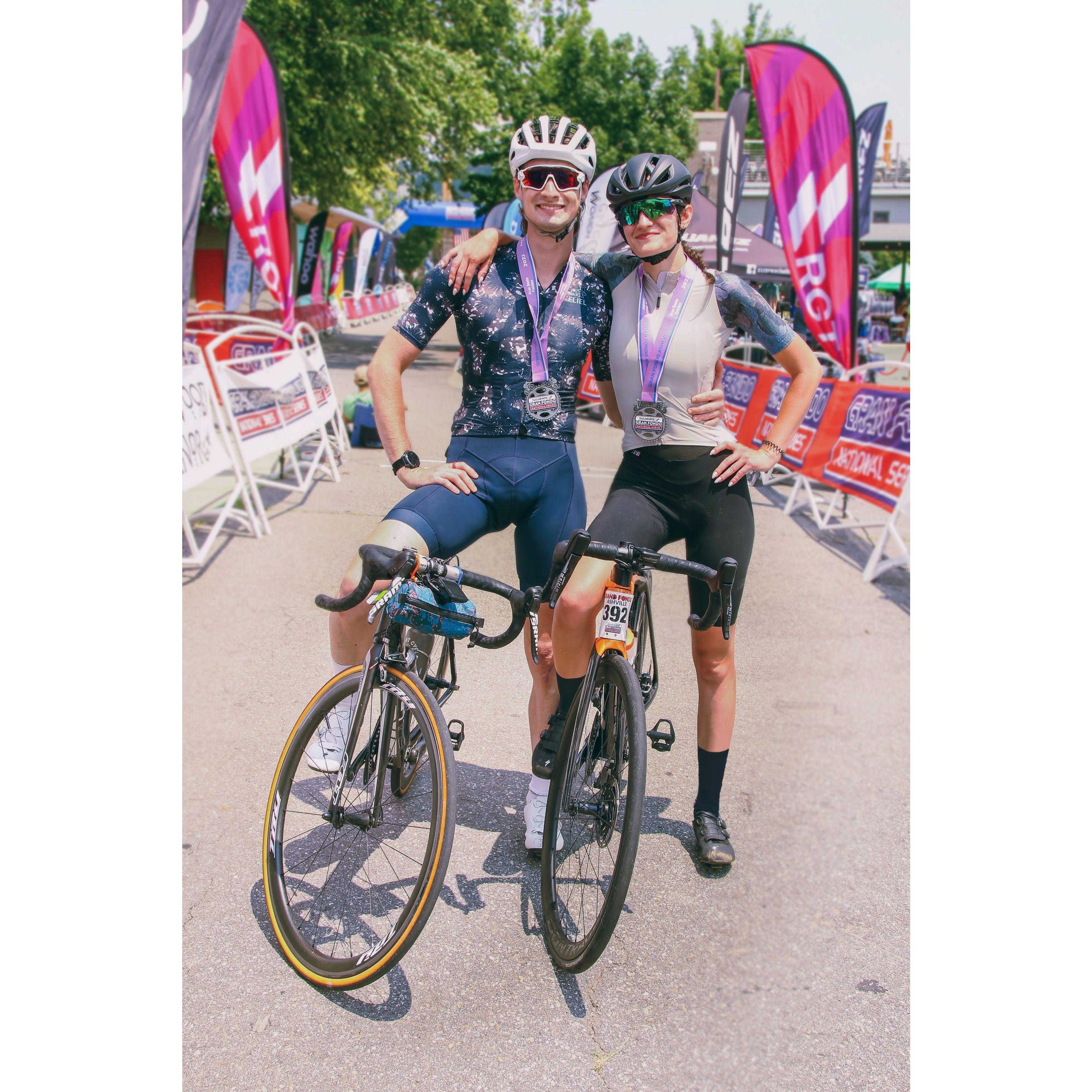 Doing AVL Gran Fondo - the day we finally got some guts and talked about what we'd both felt for years. 2023.