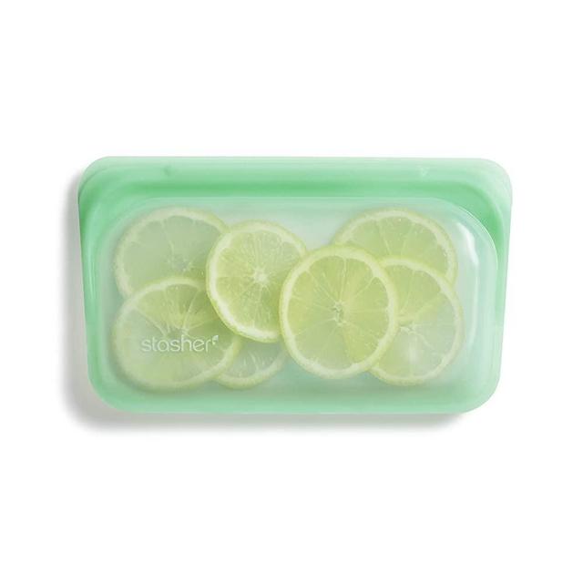 Stasher 100% Silicone Reusable Food Bag, Snack, Mint