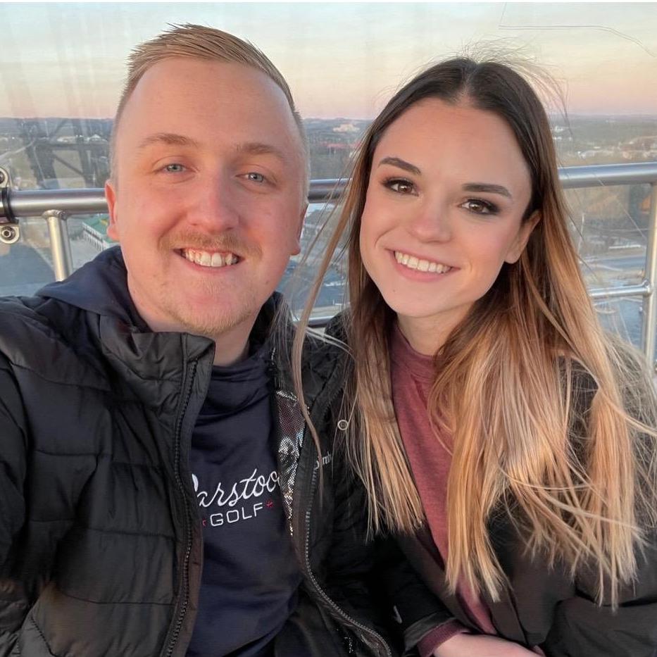 Date day in Branson at the top of the ferris wheel