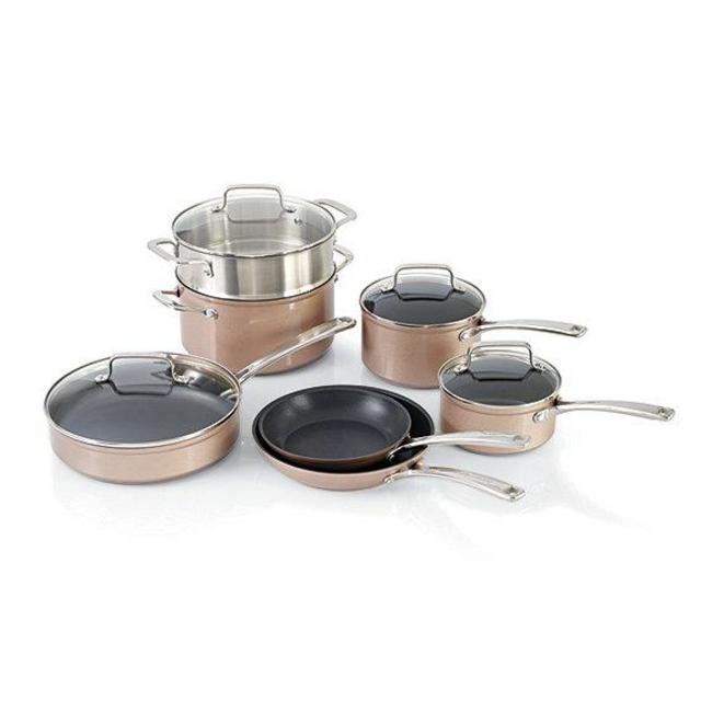 KitchenAidToffee Delight Hard Anodized Nonstick 11-Piece Cookware Set
