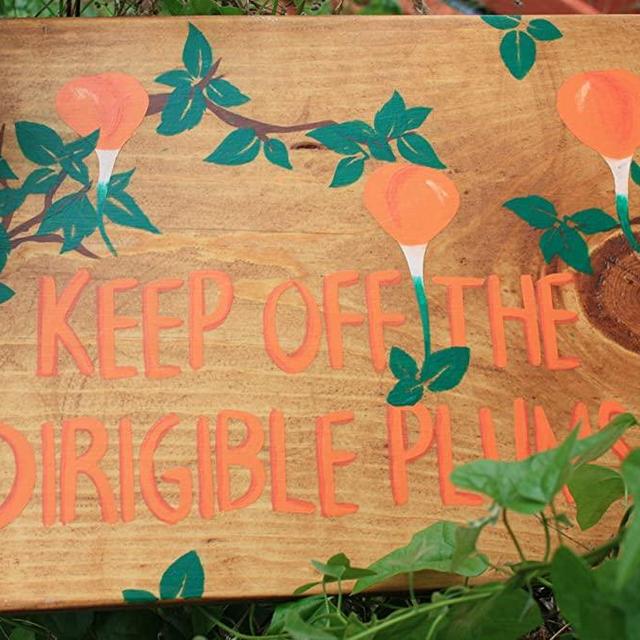 Dirigible Plums Yard Sign