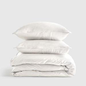 Bamboo Duvet Cover Set - White, King/Cal King