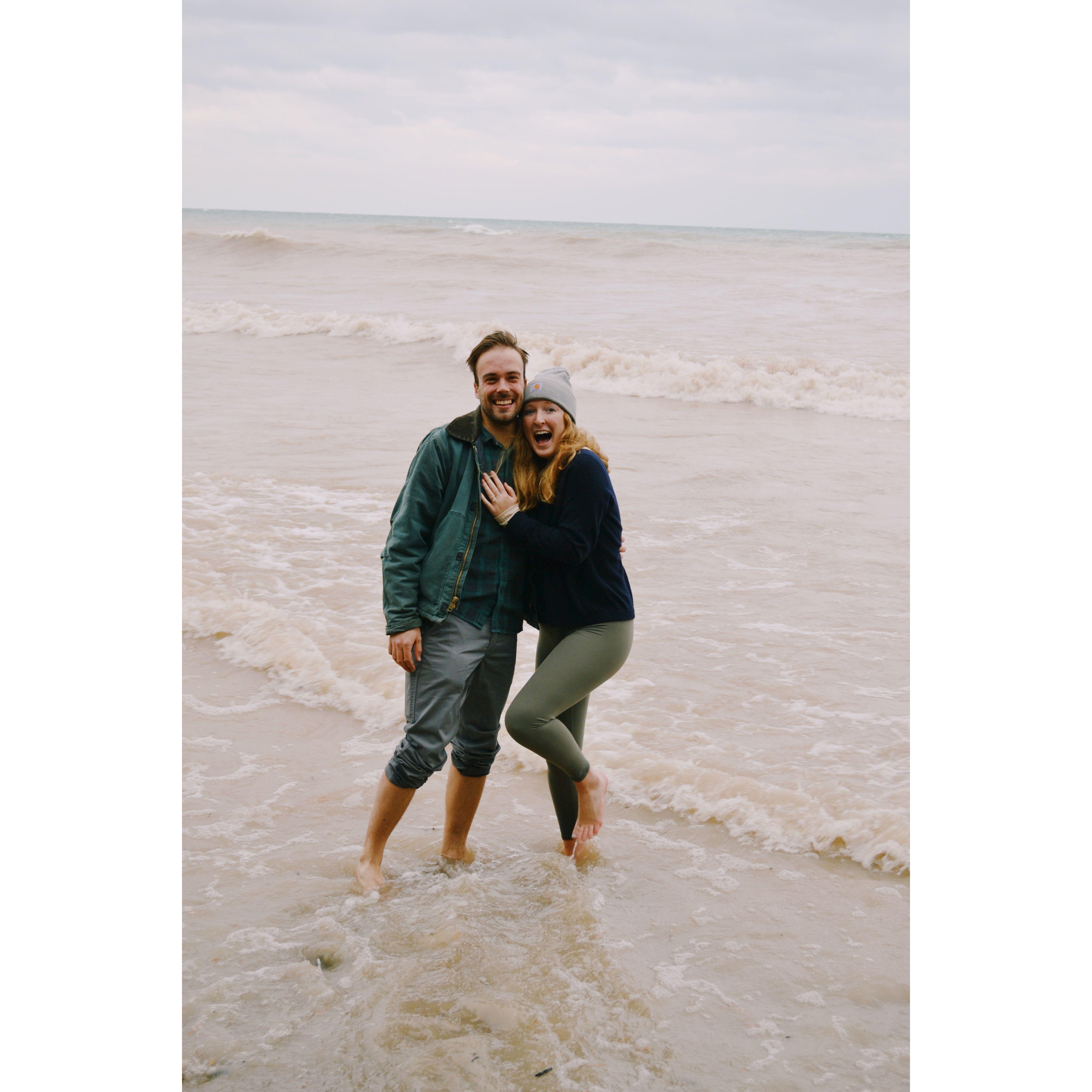 Still in shock, and not just because of the cold water.