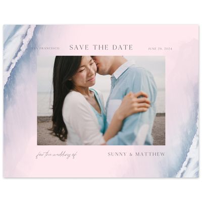Light Pink Wedding Digital Save the Date - Clearwater Photo