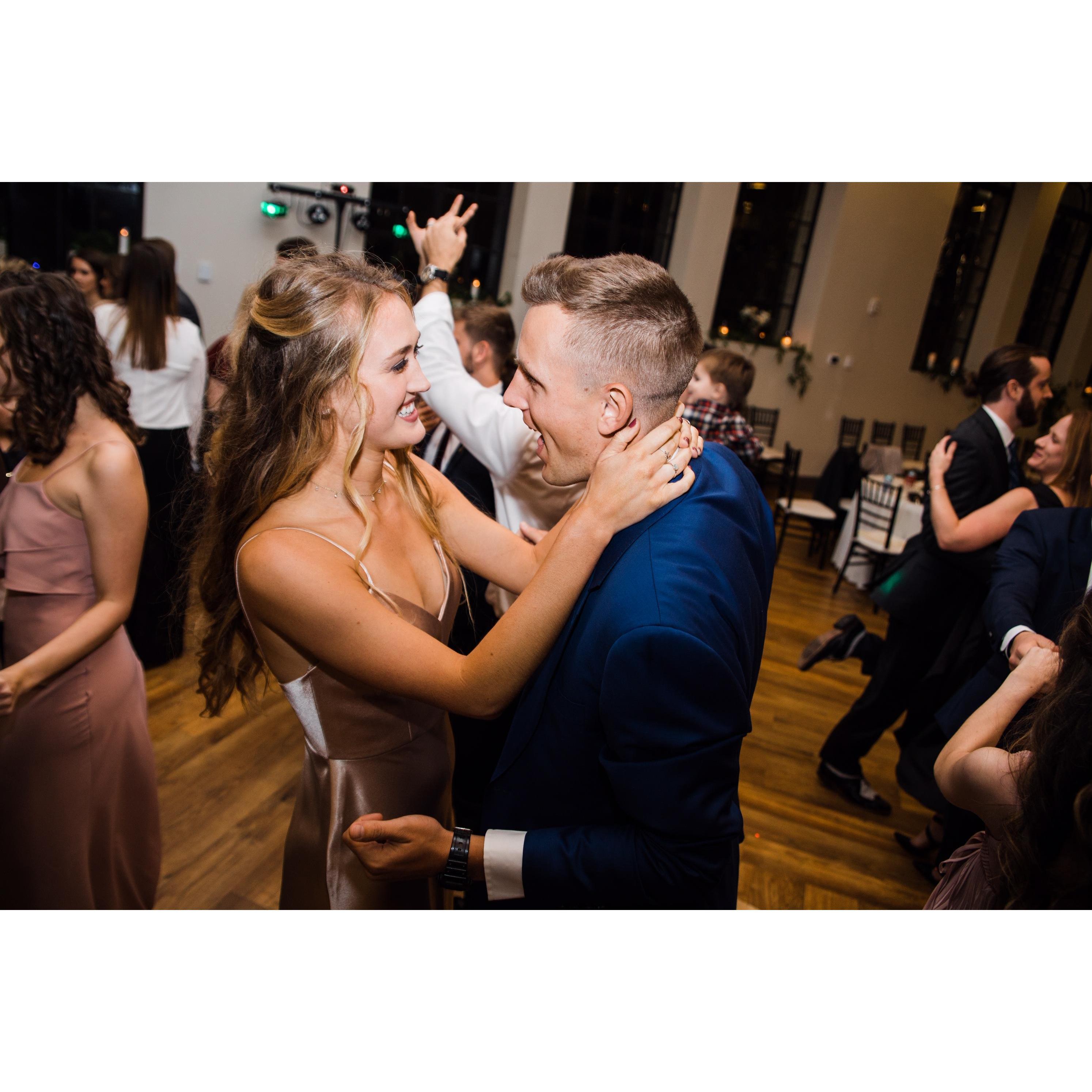 Showing off our dance moves