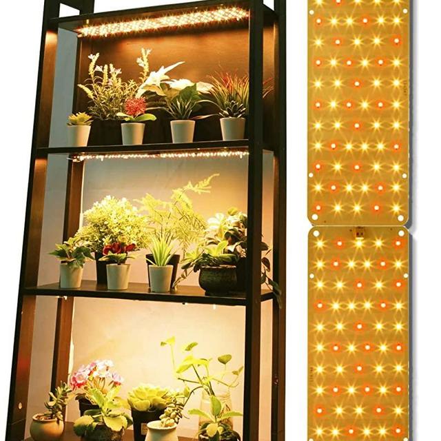 DOMMIA Grow Light, 2Pcs Ultra-Thin Plant Light for Indoor Plants, 20W Full Spectrum LED Plant Grow Light with ON/Off Switch， DIY Hanging Plant Growing Lamps for Seed Starting, Succulents, Veg, Herbs