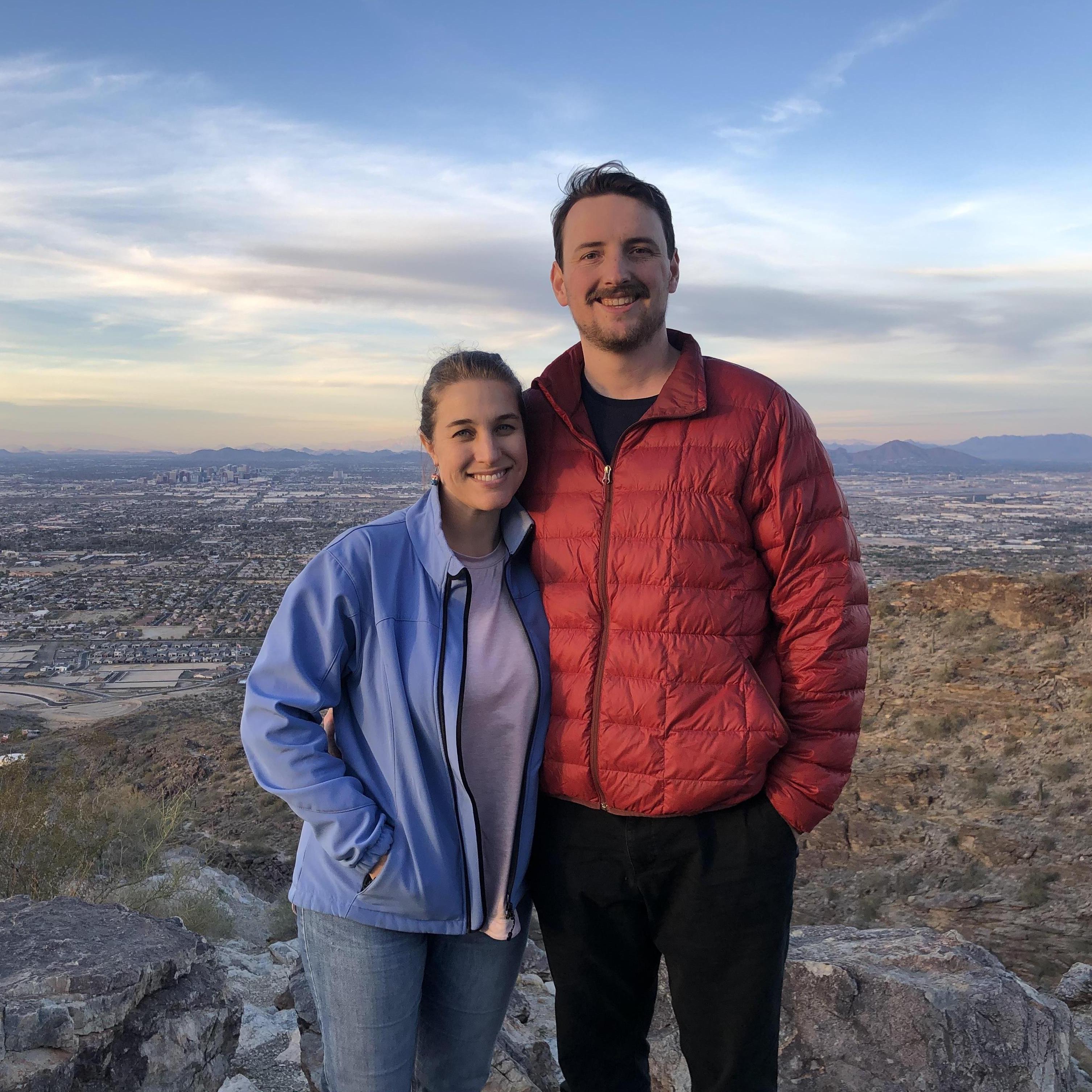 Catching the sunset from South Mountain in Phoenix