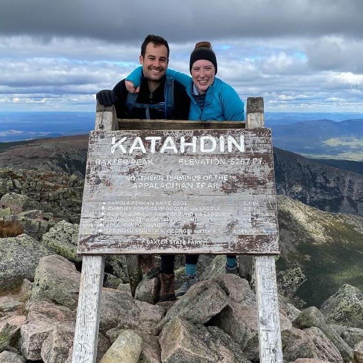 Climbing Mt. Katahdin, the highest peak in Maine, in 2020