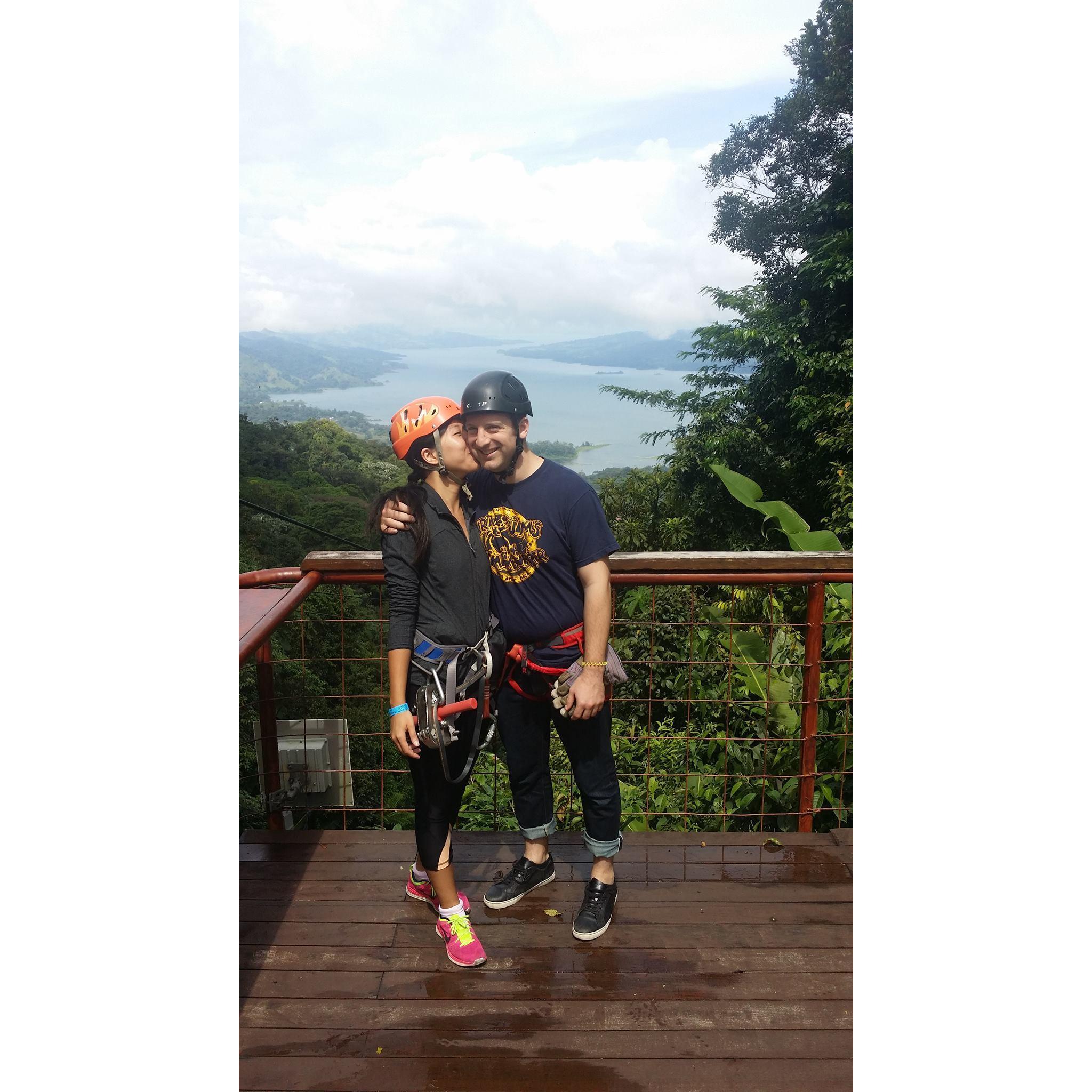In Costa Rica, one final kiss before certain zip line demise