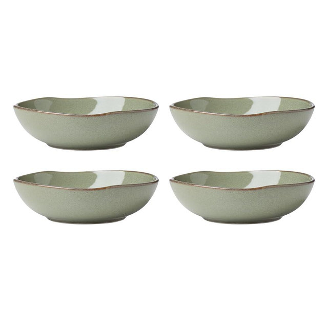 Oneida 899211 Organic Shades Sage Green Pasta Bowls, Set Of 4, Service For 4