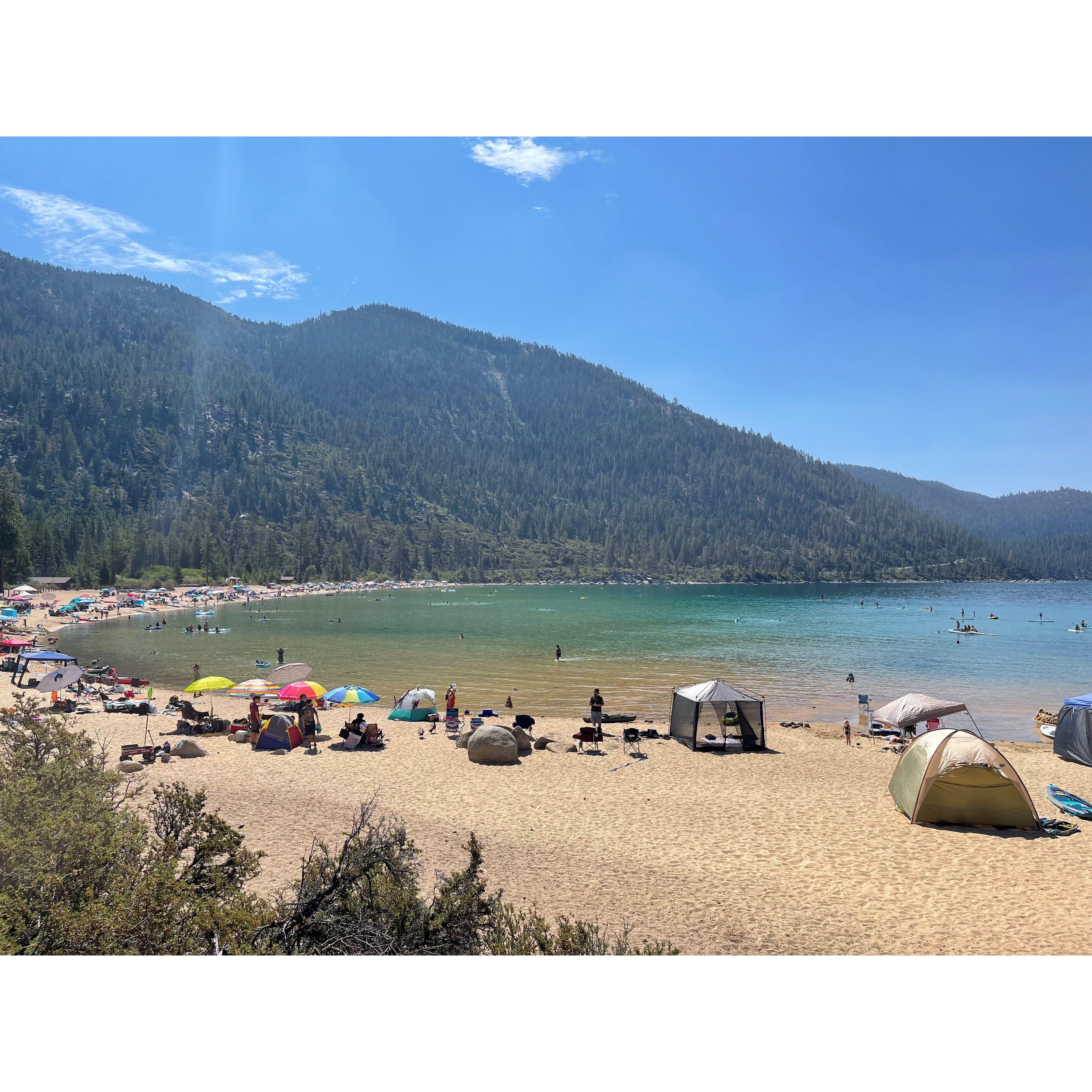 Hannah took this picture at Sand Harbor Beach in July 2021 while on a trip with the Eccles and Gomez Family. This is where our Beach Day will be held!