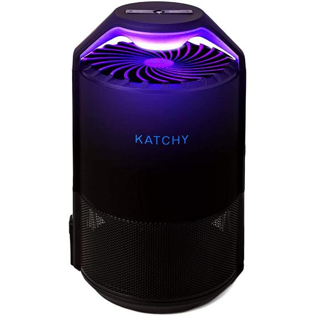 KATCHY Indoor Insect Trap: Bug, Fruit Fly, Gnat, Mosquito Killer - Automated Sensor Switch, UV Light, Fan, Sticky Glue Boards Trap Even The Tiniest Flying Bugs - No Zapper