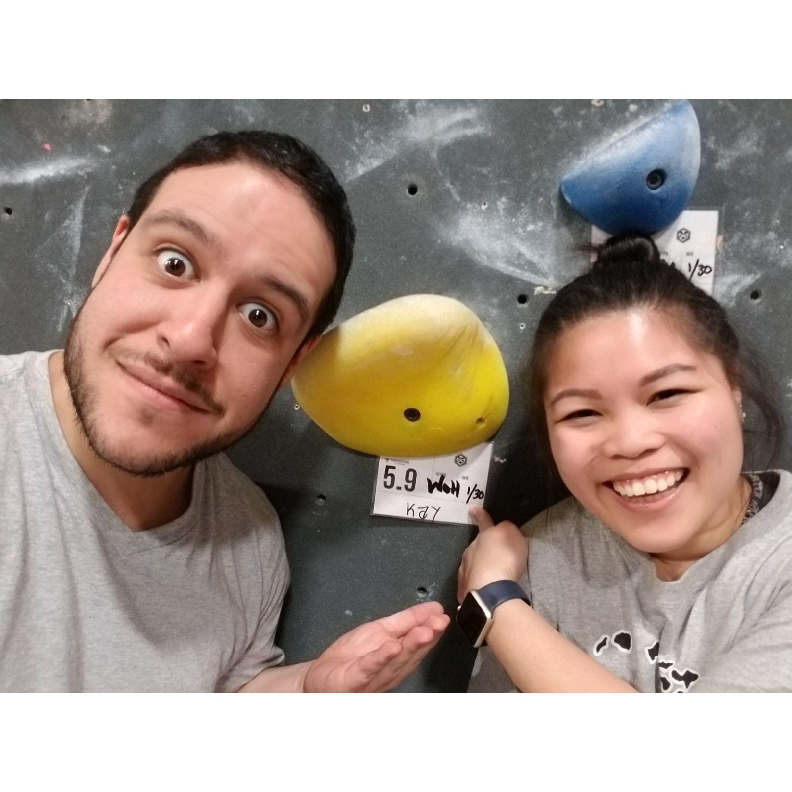 Yes, we used to climb things. Circa 2018.