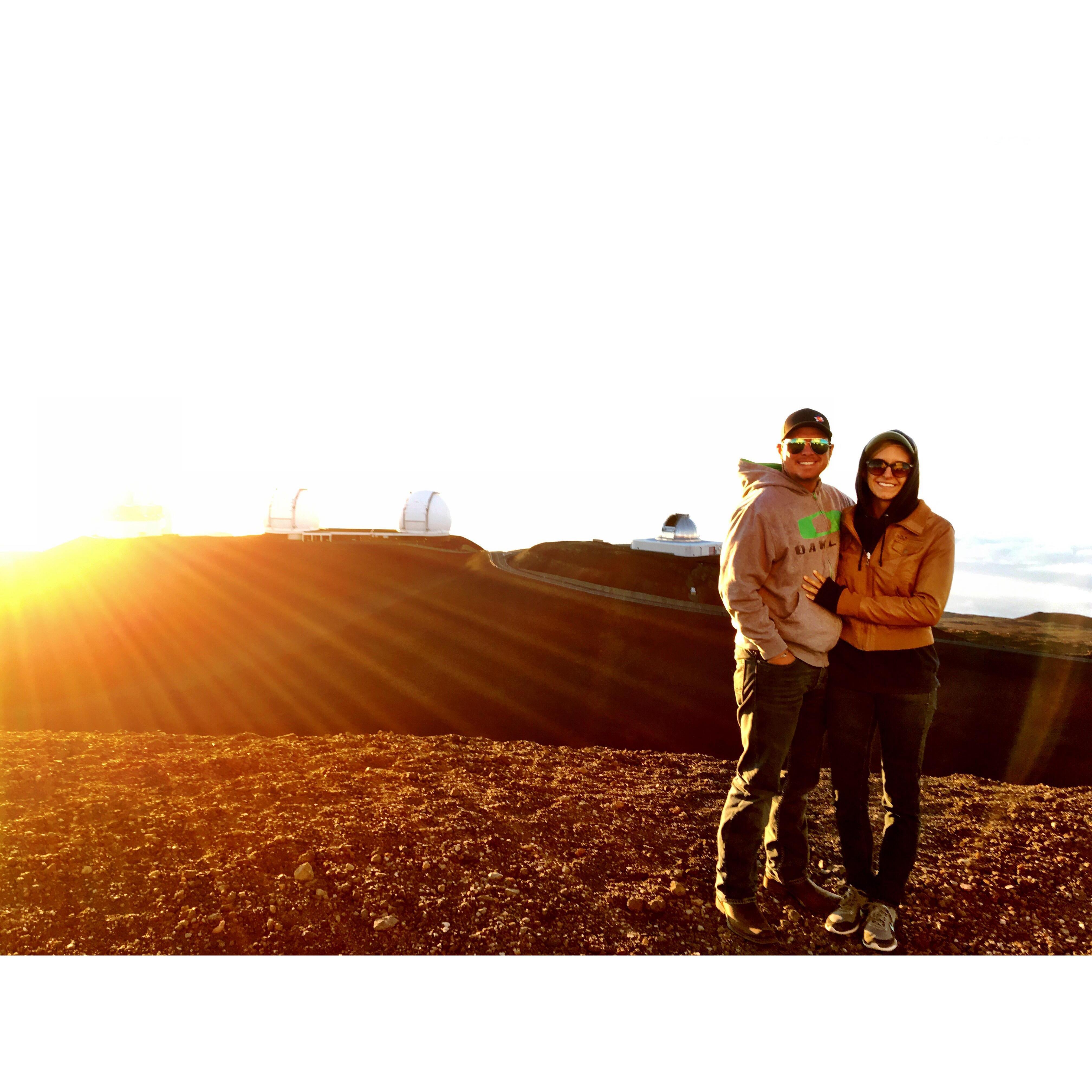 Standing on top of the Big Island's tallest peak - Mauna Kea