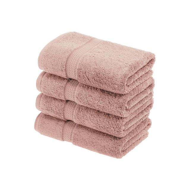Luxury Cotton Heavyweight Ultra-Plush Hand Towel Set of 4, Muted Mauve - Blue Nile Mills