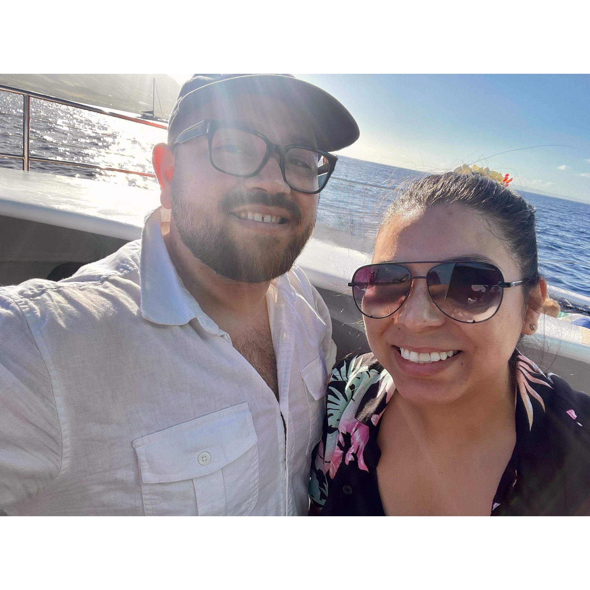 going whale watching! Maui, HI