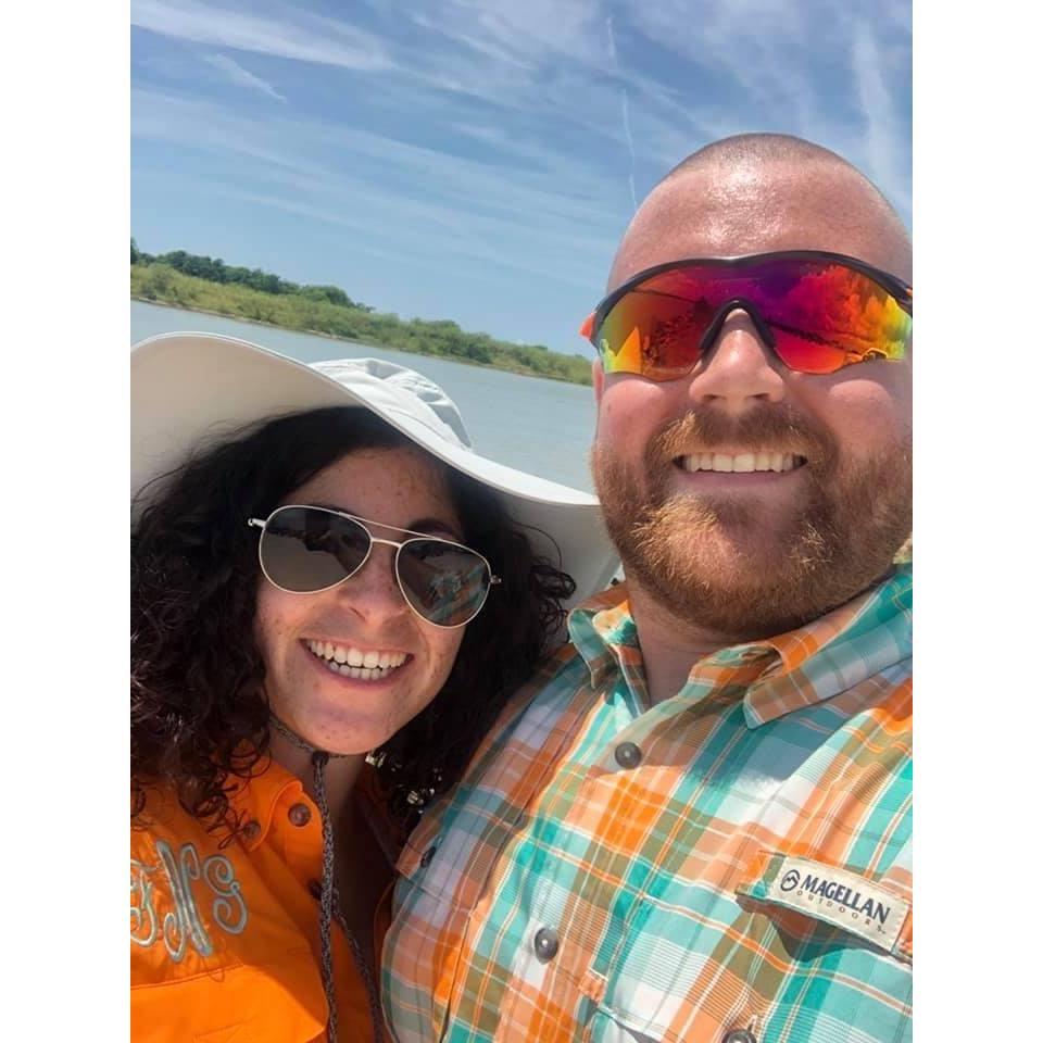 First of many fishing trips in Matagorda Bay! Little did we know this would be our proposal location one day :)