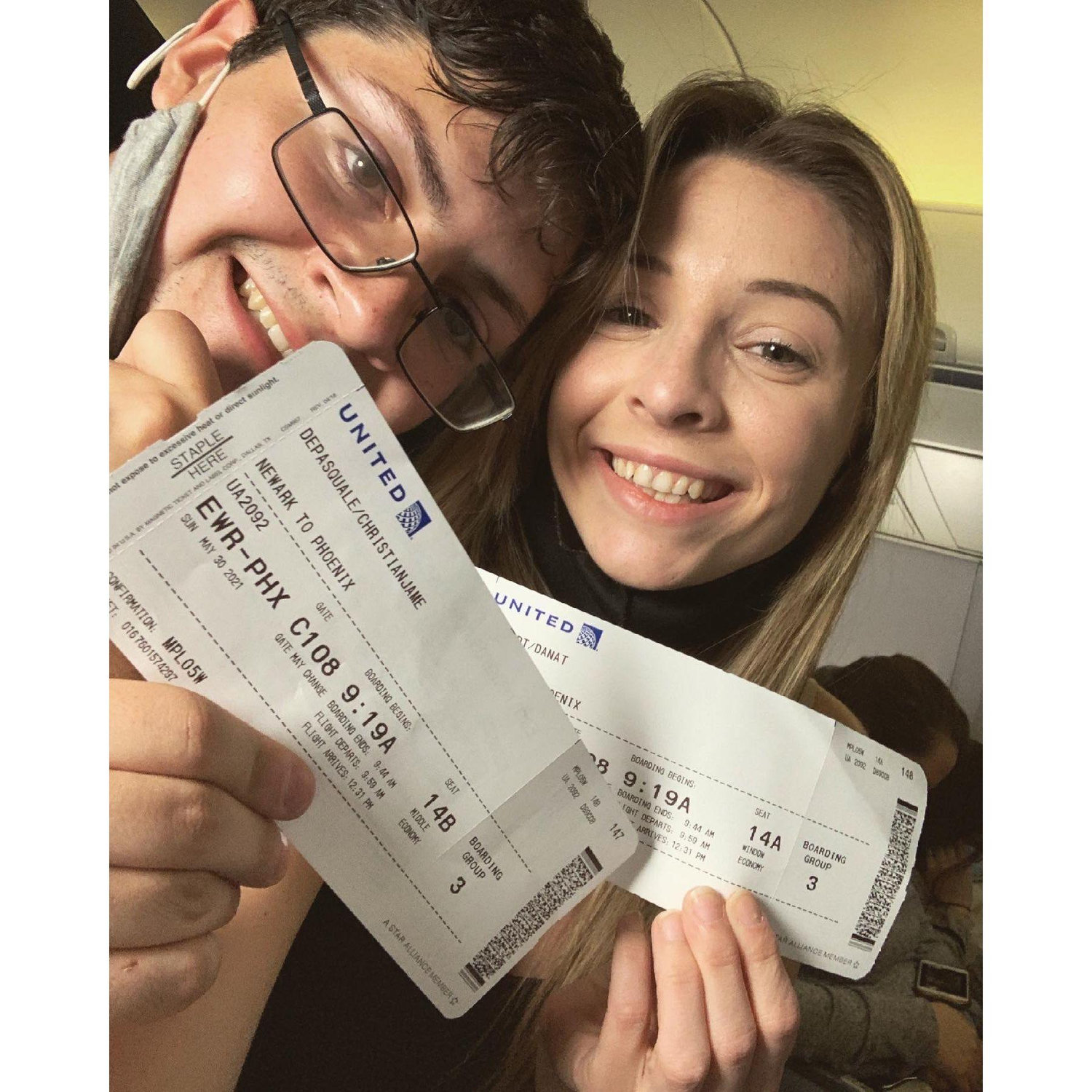 The day we flew from NY to AZ with a one-way ticket and a dream. May 30th, 2021.