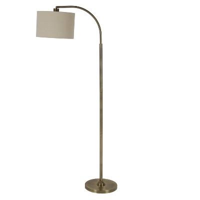 60" Asher Arc Floor Lamp Brass - Decor Therapy