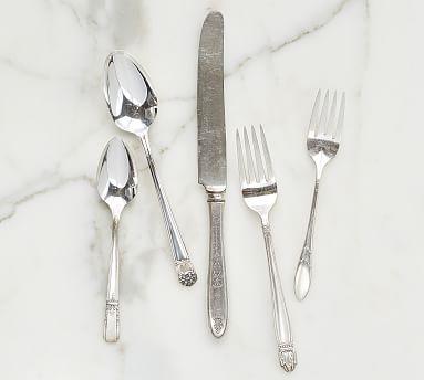 Vintage Found Hotel Silver Flatware, Set of 5