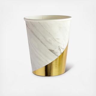 Blanc Paper Cups 8-Pack, Set of 2