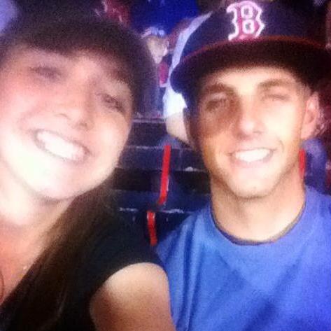 Our first "non-date" as friends to the Red Sox!