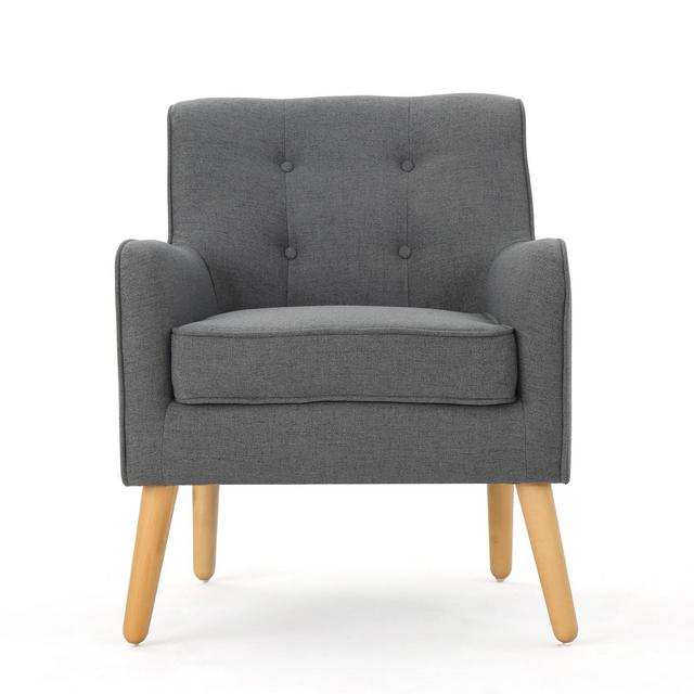 Felicity Mid Century Arm Chair Charcoal - Christopher Knight Home