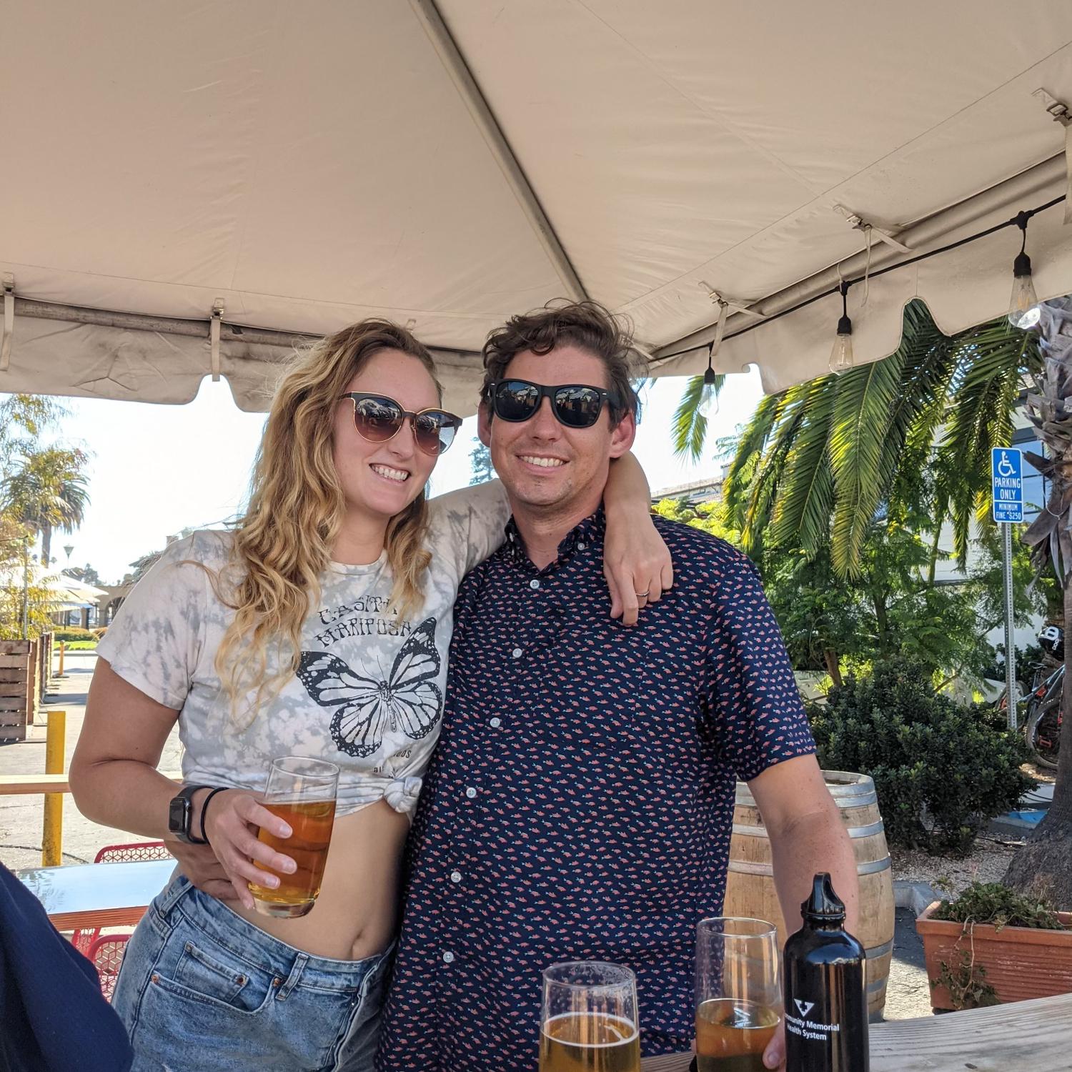 Our first photo together