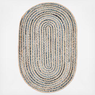 Cape Cod Oval Flat Weave Rug