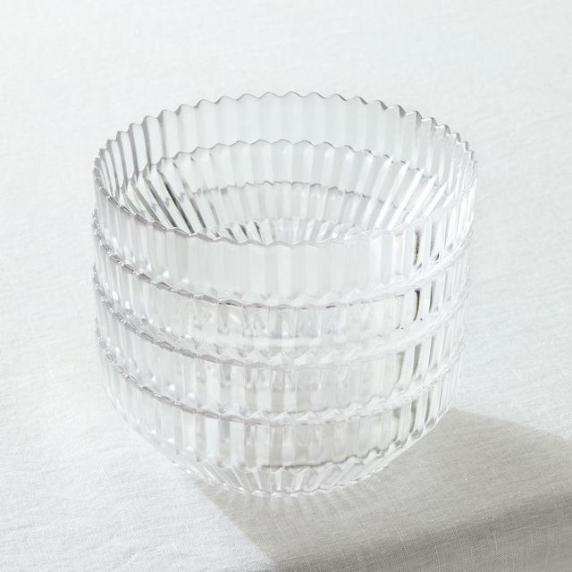 Archie Dinnerware Set of 4 Cereal Bowl Clear