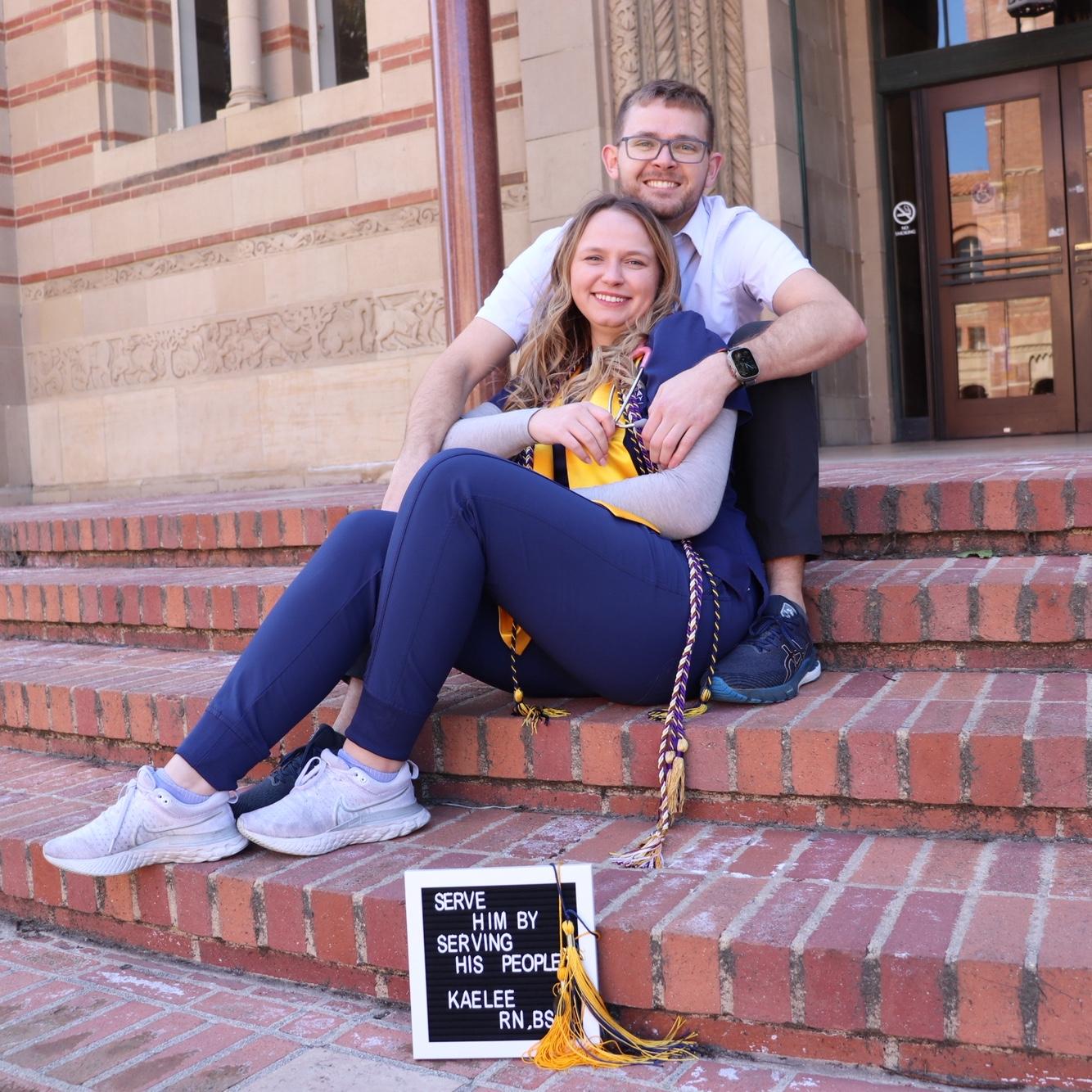 Graduation photos together.