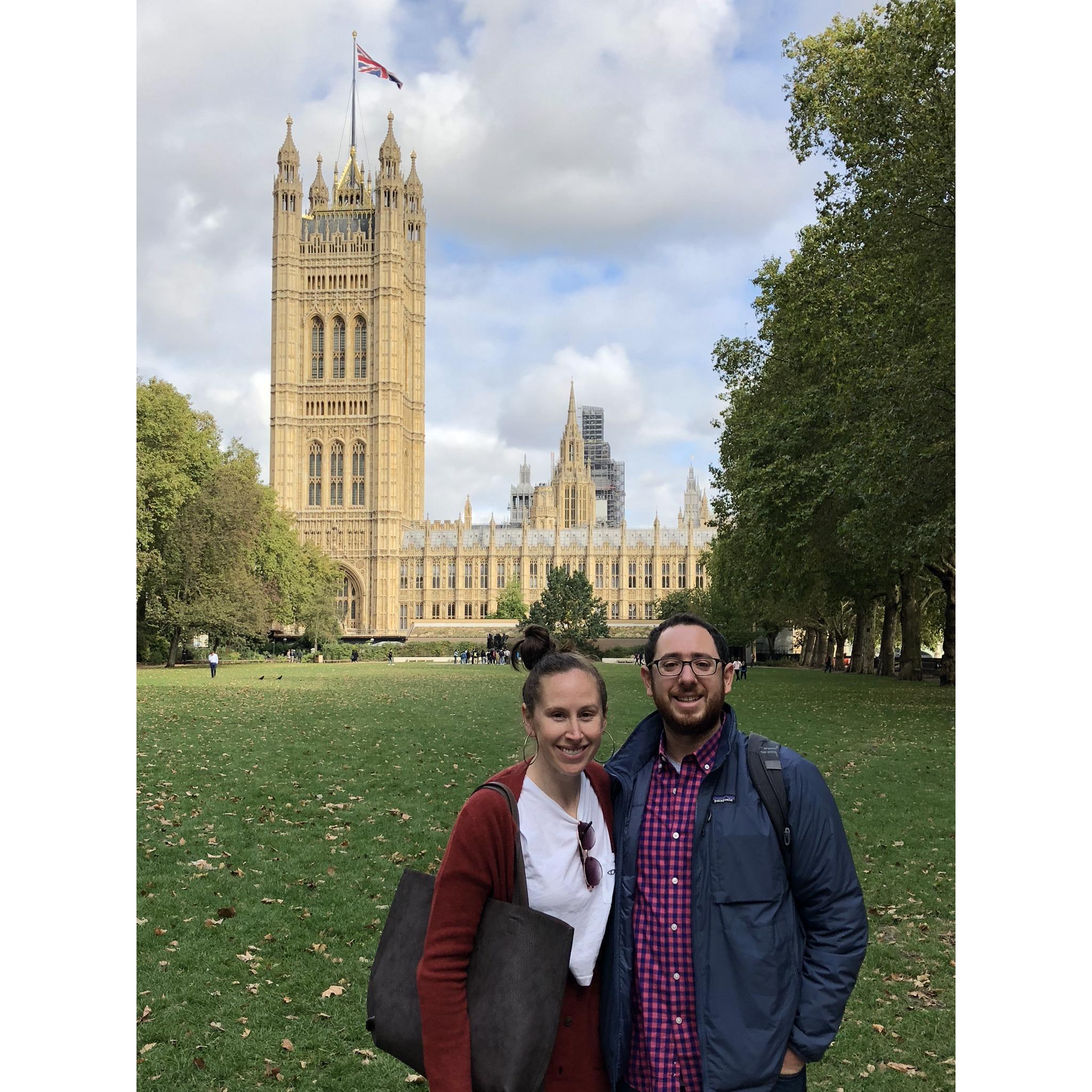 London, October 2018, for Beanie's wedding
