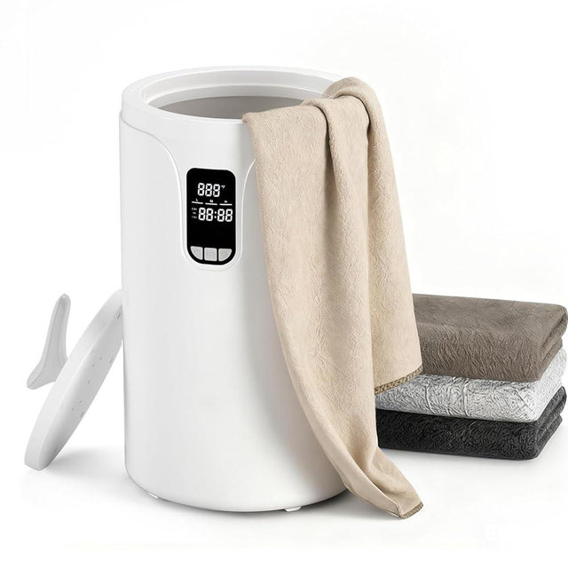 Electactic Towel Warmer, 20L Large Towel Warmers Bucket for Bathroom & Spa, With Timer & Reservation Function, 3 Temperature Adjustable, LCD Screen, Fits Blankets, Bathrobes, PJ's for Home, Gym, Salon