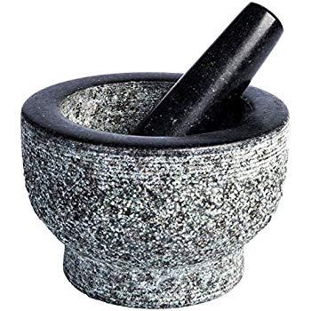 JAMIE OLIVER Mortar and Pestle, Unpolished Granite, 6 Inch