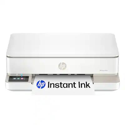 HP - Envy 6155e Wireless AI-Enabled All-in-One Inkjet Printer with 3 Months of Instant Ink - White