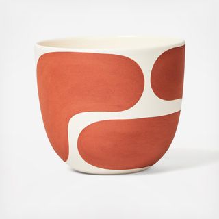 Medium Color Block Planter with Saucer
