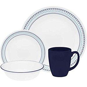 Corelle Livingware Folk Stitch 16-pc Dinnerware Set