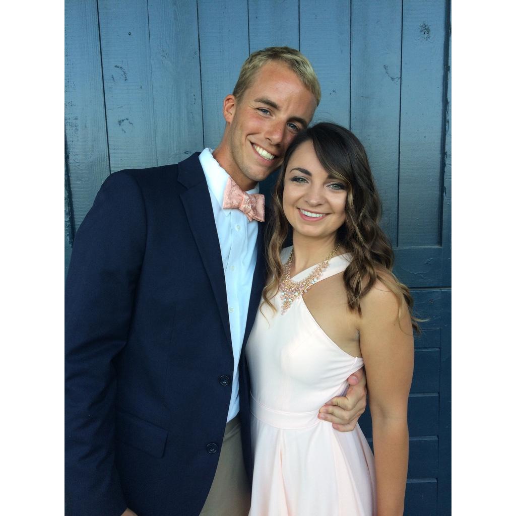 One of our favorite photos of us! Taken at Christina's cousin's wedding